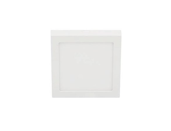 Plafon Sobrepor Quadrado Eco 16,1x16,1cm Bivolt 12W 6500K 1100lm Cor Branco Stella STH21962Q/65