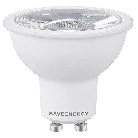 Lâmpada MR16 GU10 4.8W  35W 2700K 24º Bivolt 360LM 1200CD Saveenergy SE-130.1099