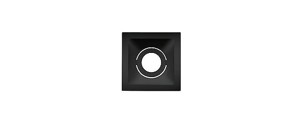 Embutido Recuado Direcionável Square MR11 GU10 15W 74x74mm Cor Preto Stella STH8910PTO