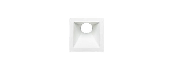 Embutido Recuado Angular Square Angle MR11 GU10 15W 74x74mm Cor Branco Stella STH8960BR