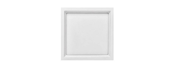 Painel Embutir Recuado Deep 26,2x26,2cm 24W 5700K 1850lm  Bivolt Cor Branco Stella STH8904BR/57