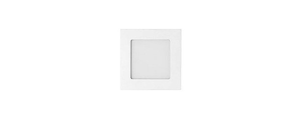 Painel Embutir Quadrado 12,8x12,8cm 6W 6500K 400lm Bivolt Cor Branco Stella STH9951Q/65