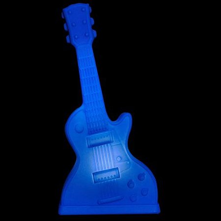 Luminária de Mesa Guitarra Cor Azul Usare 1664