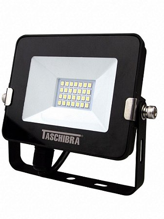 Refletor Led RGB Bivolt 10W 145x122x25mm Cor Preto Taschibra 7897079057188