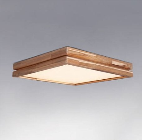 Plafon de Sobrepor Teca Plus Led 30x30cm 220V 20W 1900L 3000K Madeira Bella Italia PL9200-220