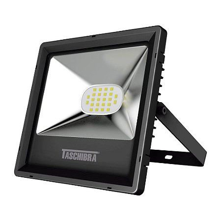 Refletor TR LED 30W 6500K 185x225x25mm Preto Taschibra 7897079079128