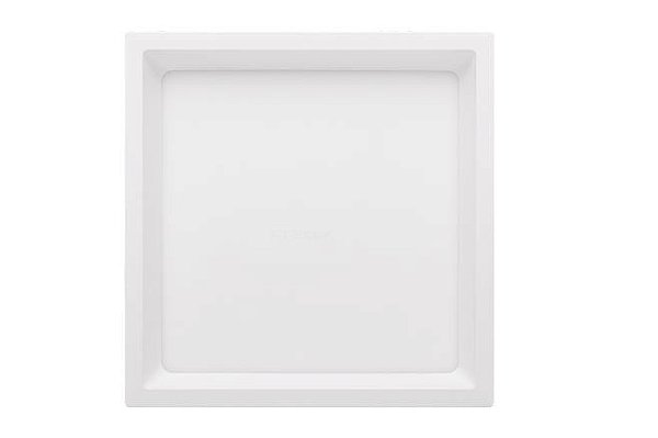 Plafon Sobrepor Recuado Quadrado 19x19cm 18W 4000K 1450lm Bivolt Cor Branco Stella STH20903BR/40