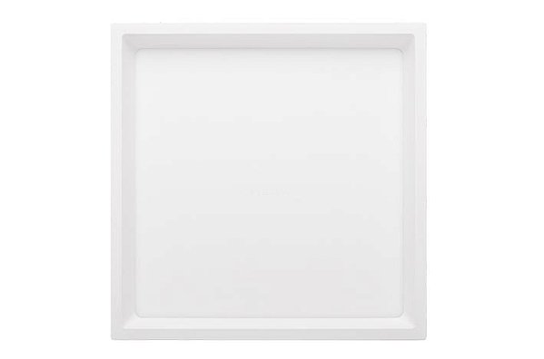 Plafon Sobrepor Recuado Quadrado Deep 25,3x25,3cm 24W 4000K 1800lm Bivolt Cor Branco Stella STH20904BR/40