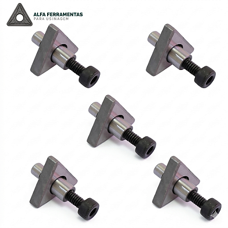 Calços de Metal Duro TNMG 1604 com Pino e Parafuso de Fixação