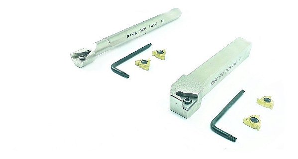 Suporte externo 16mm + Suporte interno16mm + Pastilhas roscas RT16