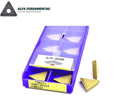 Pastilha de Metal Duro TPMR 160304 / 160308 - Quebra-Cavaco EF - ZCC-CT