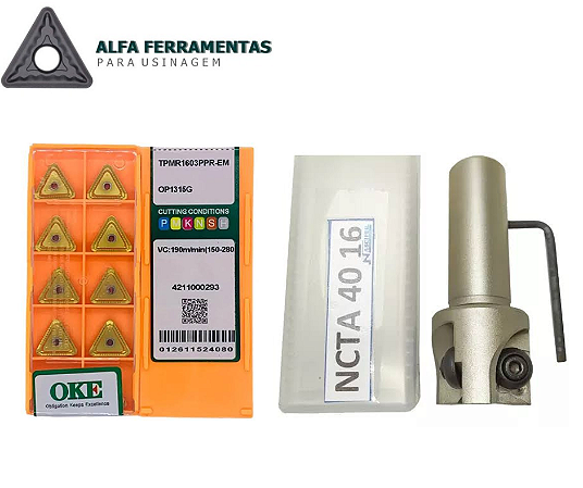 Acessórios Insertos Pastilhas Tpmr 1603 + Ncta 4016