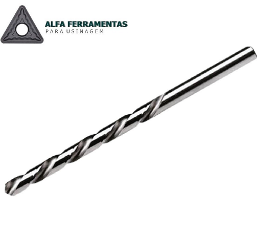 Broca Haste Paralela HSS DIN 338 - Medidas Diversas - Alfa Ferramentas para Usinagem