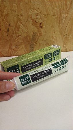 Creme Dental Carvão Vegetal - BONI NATURAL