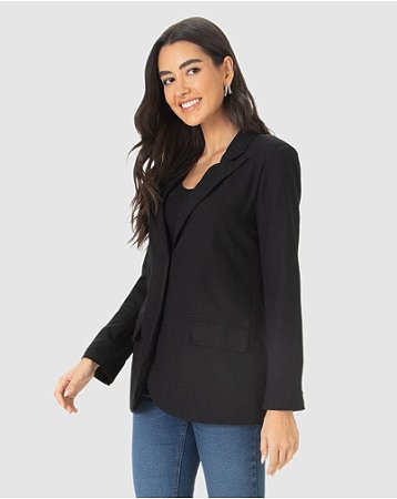 Blazer Feminino com bolso frontal