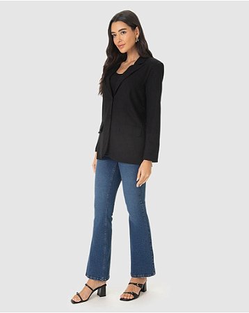 Blazer Feminino com bolso frontal