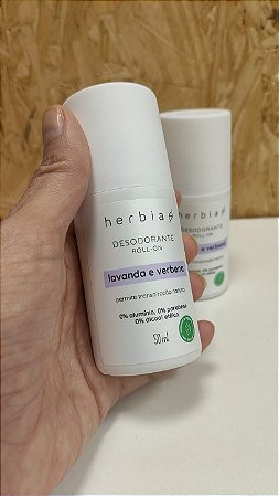 HERBIA - Desodorante Roll On Lavanda e Verbena 50ml