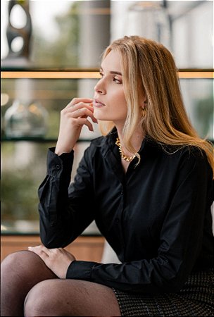 Camisa Clássica Slim Manga Longa