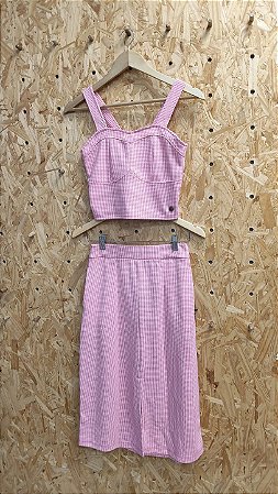 NAJÔ 31024 - Croped pied de Coq c/ recortes - Rosa - P