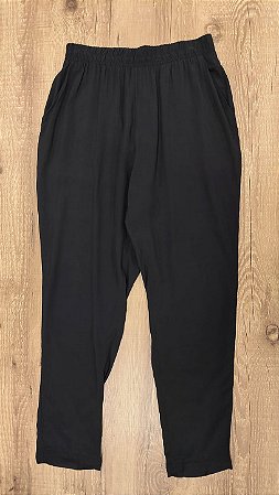 MALWEE - 4716 Calça Jogger Viscose - Preta