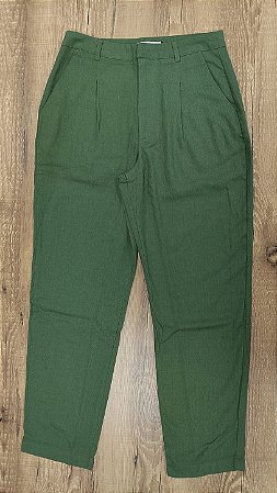 Calça Reta Malwee Verde com Bolsos P