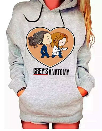 blusa grey's anatomy moletom