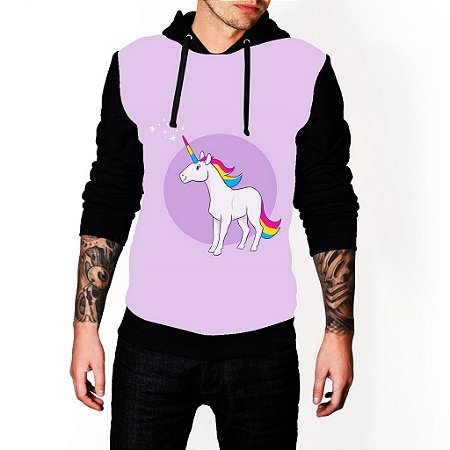 blusa moletom unicornio