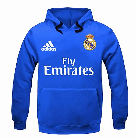 blusa de moletom do real madrid