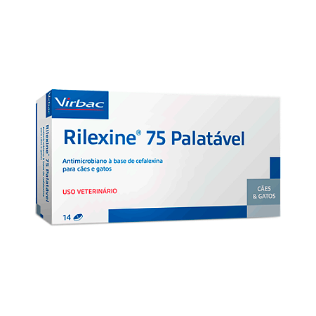 Antibiótico Rilexine Palatável 75mg - 14 Comprimidos