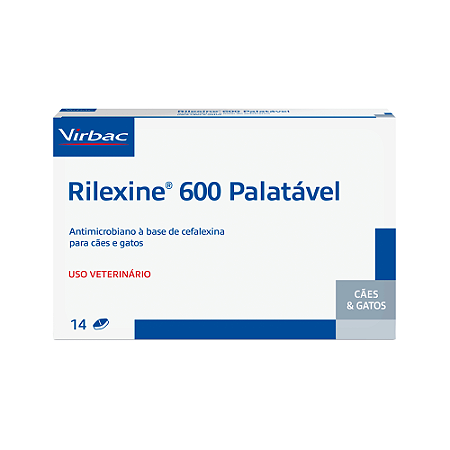 Antibiótico Rilexine Palatável 600mg - 14 Comprimidos