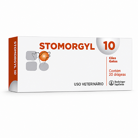 Stomorgyl 10 Antibiótico com 20 Comprimidos para Cães e Gatos