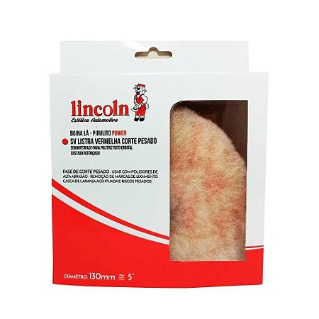 Boina de lã 5" Pirulito Corte Pesado Sem Interface - Lincoln