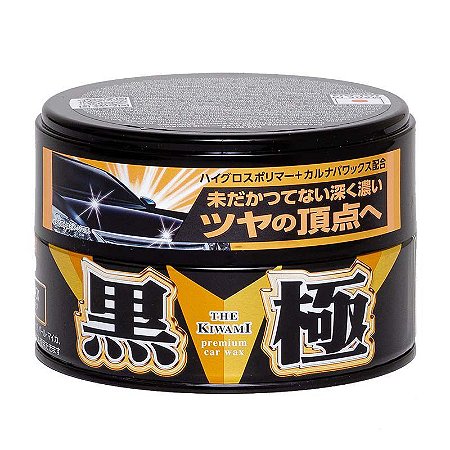 Cera Kiwami Dark Black Wax, Brilho Molhado Para Carros De Cores Escuras - 200g - Soft99