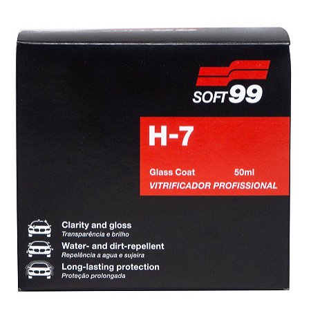 Vitrificador de Pintura 50ml 3 Anos de Proteção H7 - Soft99