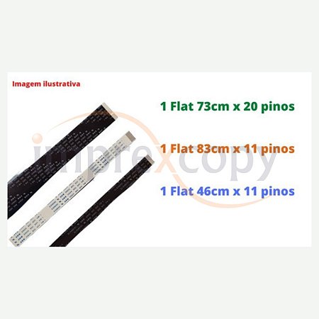 KIT FLAT DO SCANNER E ADF HP M175A / 175NW - 3 PECAS