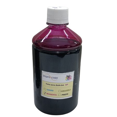REFIL TINTA CORANTE BULK-INK MAGENTA 500ML - HP COMPATÍVEL