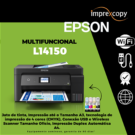 IMPRESSORA EPSON L14150 WI-FI A3| SEMI-NOVA