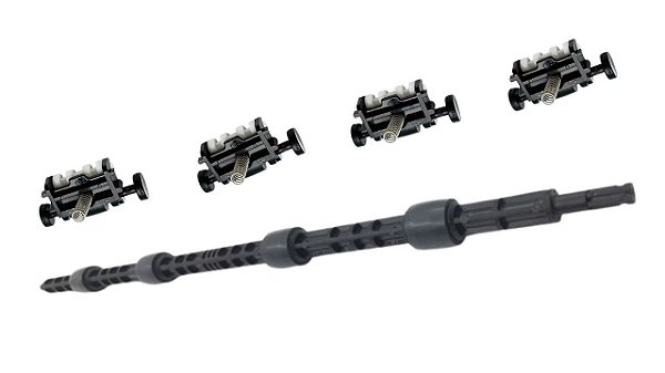 KIT EIXO E 4 ROLETES DE SAIDA DO PAPEL SAMSUNG SCX3405 / ML2165 / M2020 / M2070 / SCX3405