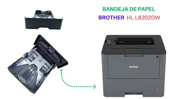 GAVETA DE PAPEL BROTHER L6202DW L6702 l SEMINOVA