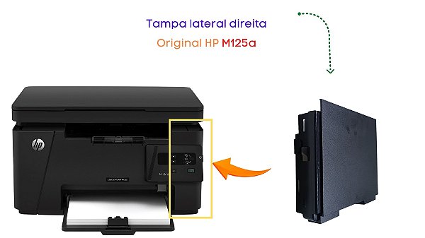 TAMPA LATERAL ESQUERDA HP LASERJET M125A M127FN