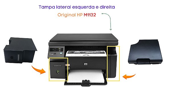 KIT TAMPA LATERA ESQ. + DIREITA HP LASERJET M1132 / M1212