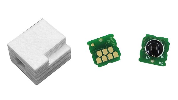 KIT ESPONJAS ESTACAO LIMPEZA + CHIP EPSON L5590 XP2100 WF2810 - C9344