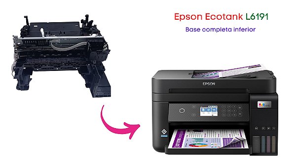 BASE INFERIOR PLÁSTICA C/ MOTOR EPSON L6191