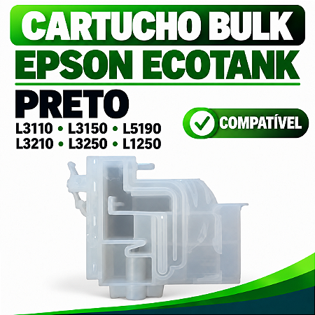 CARTUCHO BULK EPSON ECOTANK L3110 L3150 L3210 L3250 - PRETO
