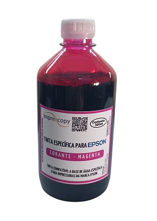 REFIL TINTA CORANTE BULK-INK MAGENTA 500ML - EPSON COMPATÍVEL