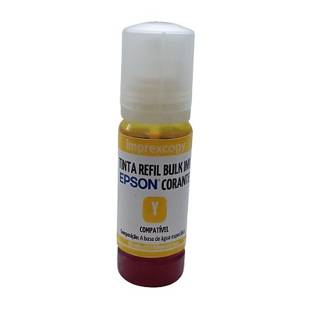 TINTA REFIL COMPATÍVEL ECOTANK AMARELO 70ML - EPSON
