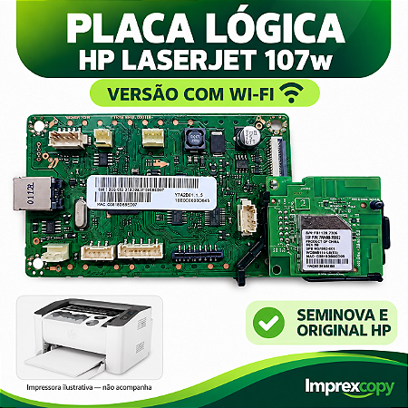PLACA LOGICA HP LASERJET 107W - SEMINOVA