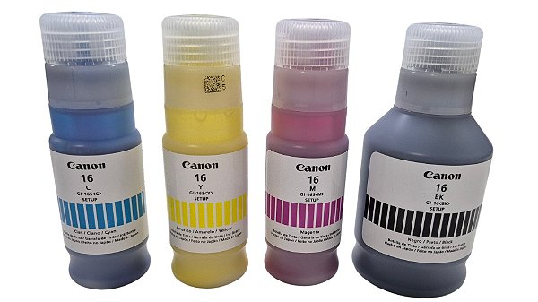 KIT REFIL TINTAS ORIGINAIS CANON - GI-16 I GX4010 / GX5010 / GX6010