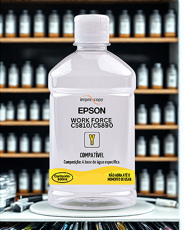 TINTA BULK-INK AMARELO 500ML - EPSON WORKFORCE C5810 / C5890