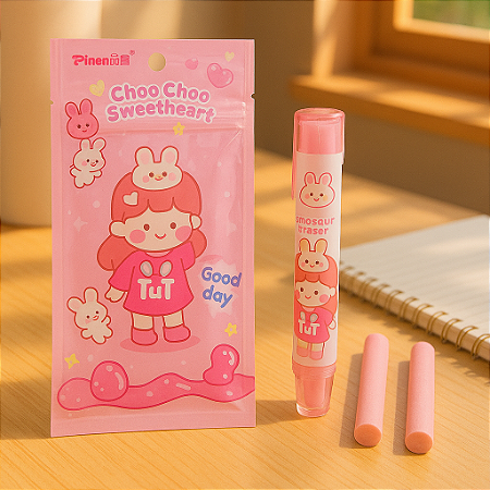 BORRACHA PRESS C/ REFIL - MENINA